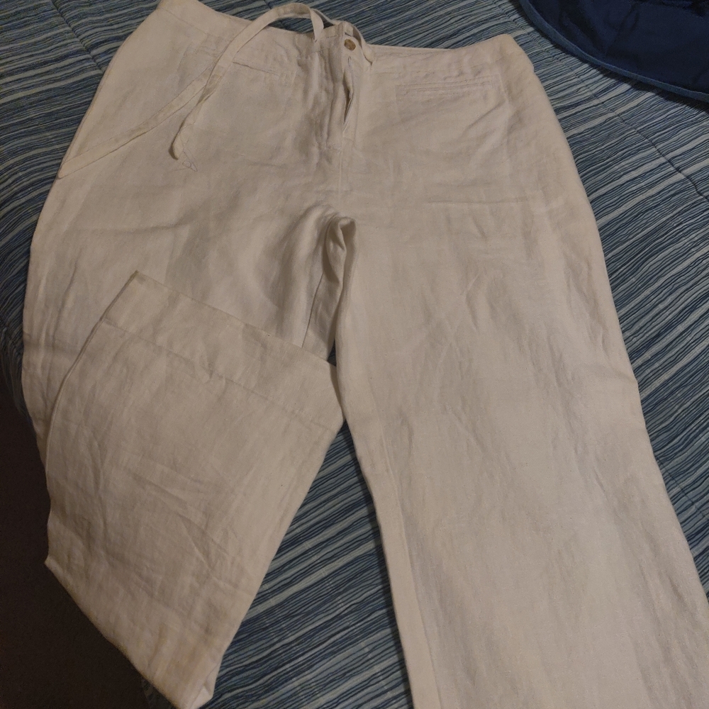 White Linen pants